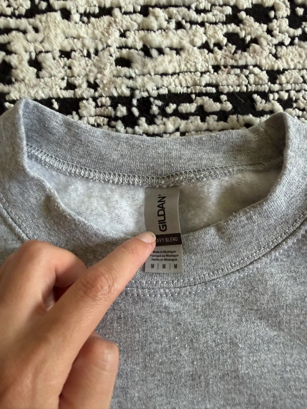 Gray 'Librarian' Crewneck Sweatshirt with Rainbow Graphic